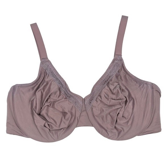 Wacoal Perfect Primer Full Figure Underwire Bra 40D * Brown Seamless Soft Cups - Picture 1 of 8